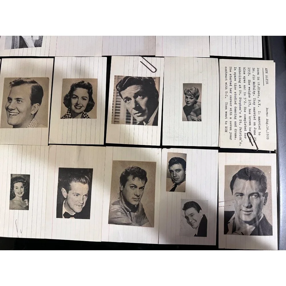 Vintage Hollywood Actors & Actresses Photo Biography Collection 1950s-1960s